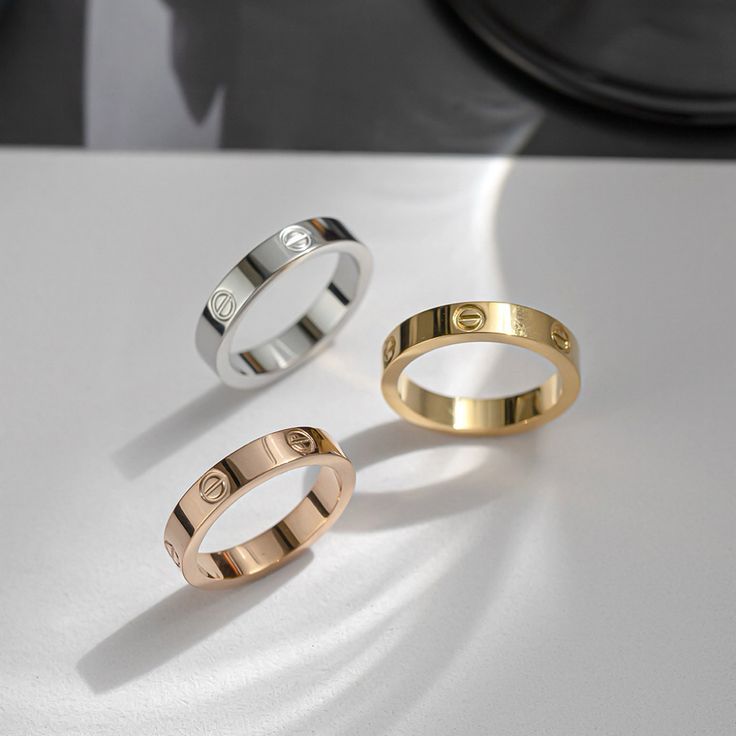 Cartier Silver & Golden Both Rings