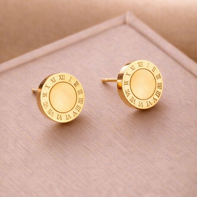Golden Roman Earrings