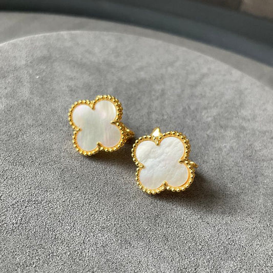 White Clover Earrings