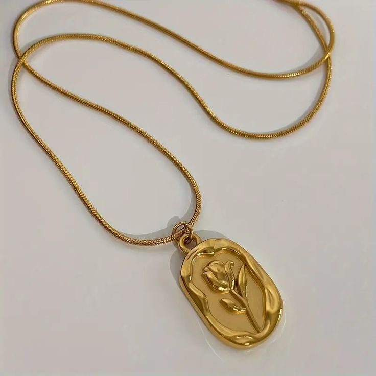 Gold Flower Pendant